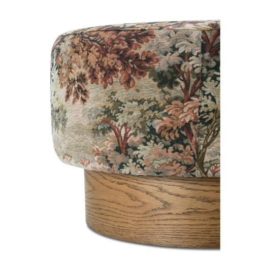 Picture of Woodland Tapestry Petra Swivel Ottoman